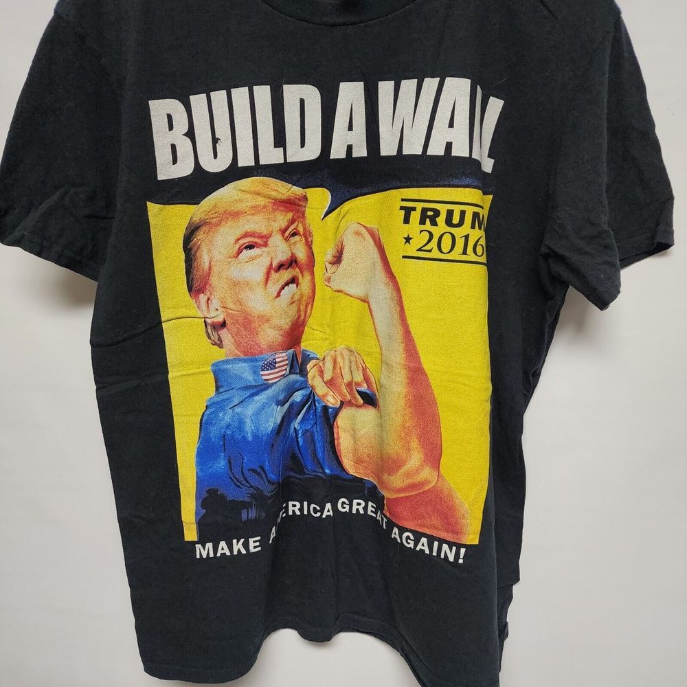 Donald Trump Build A Wall Make America Great Again‎ Trump 2016 T Shirt MAGA - Picture 3 of 6